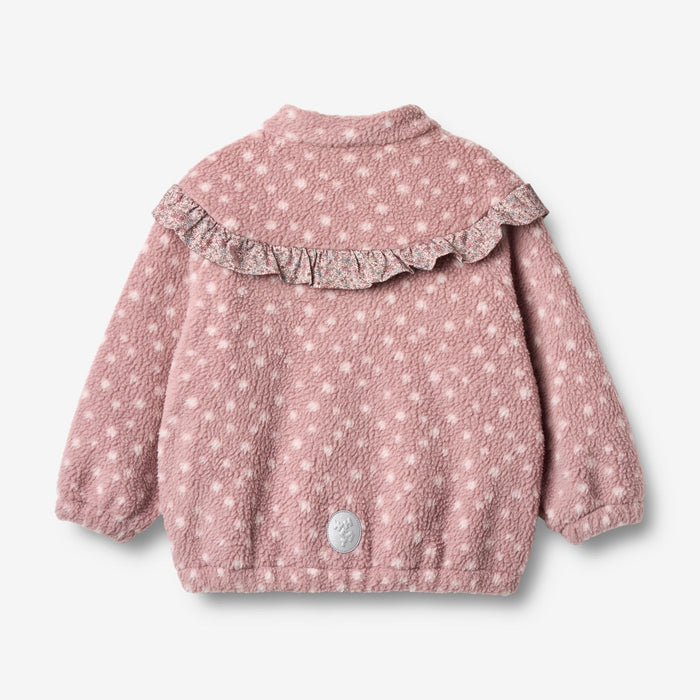 Wheat Outerwear Fleece Anorak Rayao Jacket 9537 rosewood dots