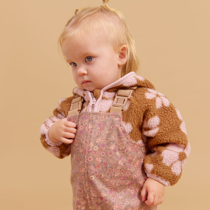 Wheat Outerwear Fleece Cardigan L/S Martinus Sweatshirt 9788 warm hazel flowers