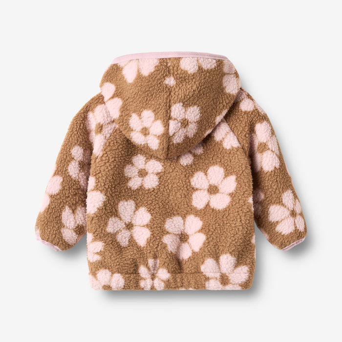 Wheat Outerwear Fleece Cardigan L/S Martinus Sweatshirt 9788 warm hazel flowers