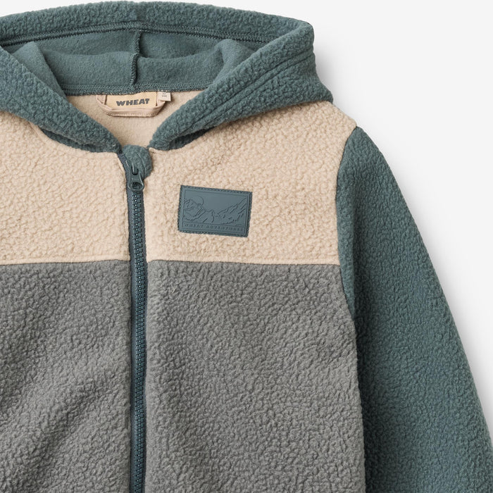 Wheat Outerwear Fleece Jacket L/S Adrian Sweatshirt 9624 flint