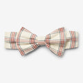 Wheat Main Headband Bow Alba Accessory 9068 eggshell check