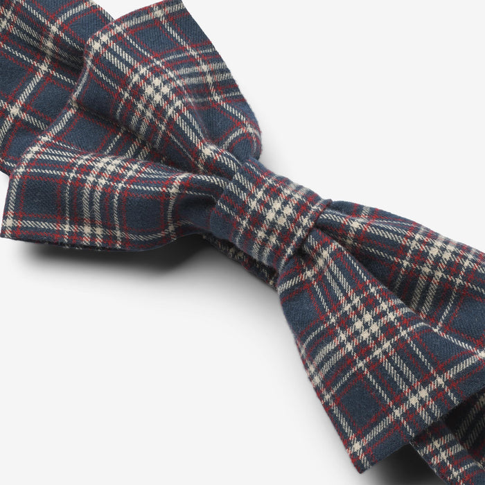 Wheat Main Headband Bow Alba Accessory 1437 navy check