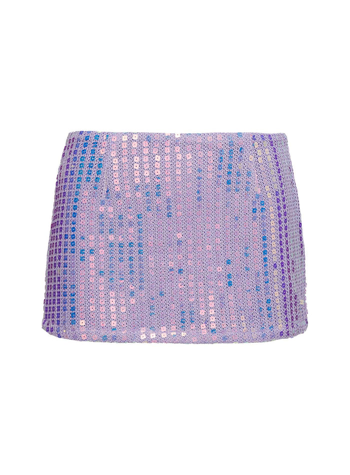 product Princess Polly Headliner Shimmer Mini Skirt Purple Mini Skirts