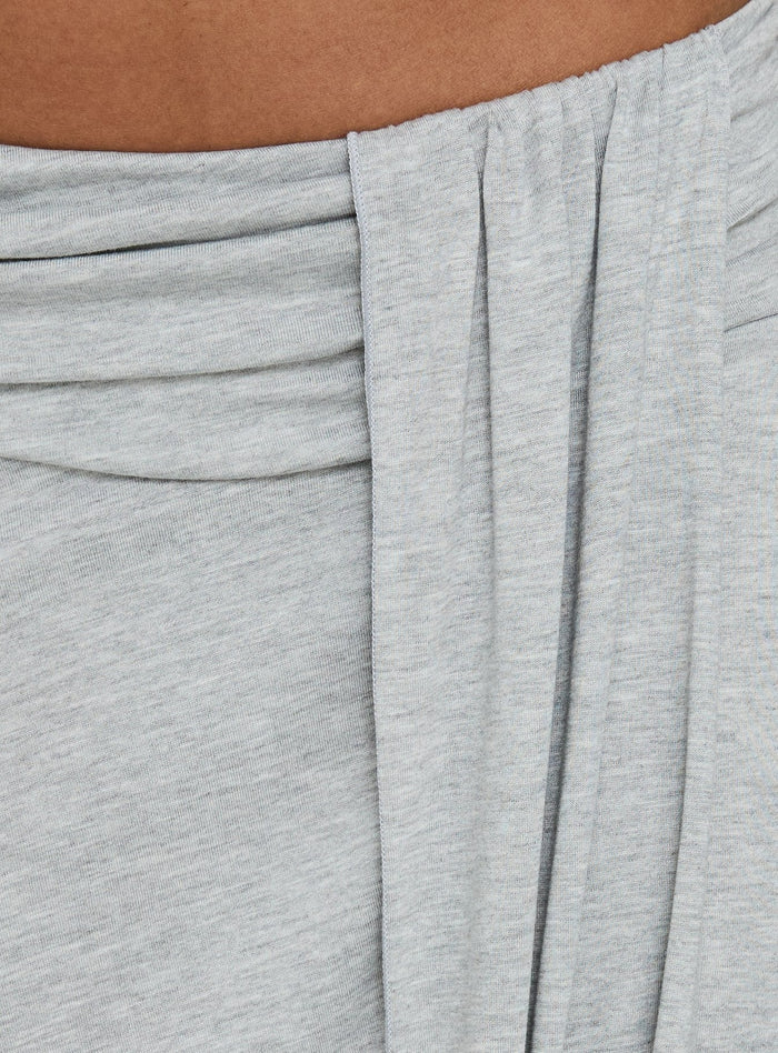 Capturing the Iselda Draped Midi Skirt Grey Marle womens-skirts Princess Polly