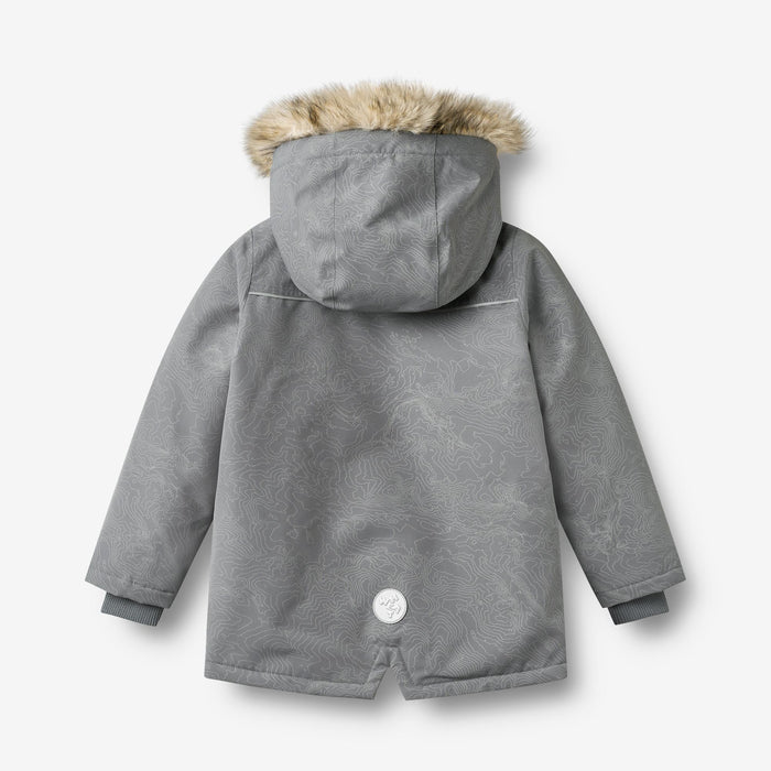 Wheat Outerwear Jacket Kasper Jacket 9733 reflective elevation map