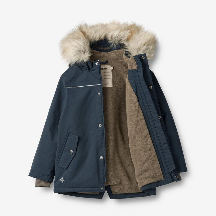 Wheat Outerwear Jacket Kasper Tech Jacket 1108 dark blue