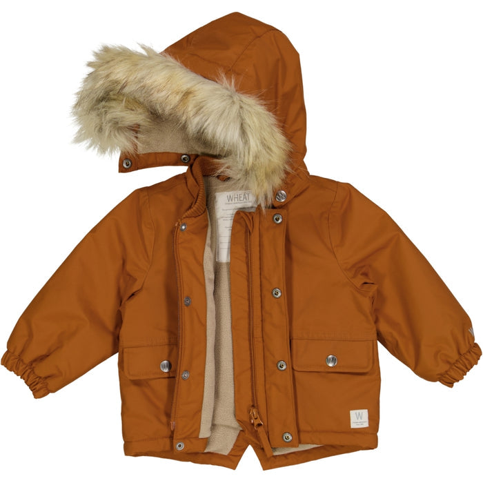 Wheat Outerwear Jacket Lasse Tech Jacket 3024 cinnamon