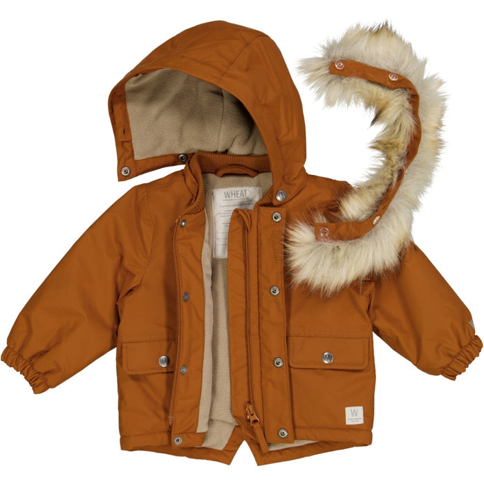 Wheat Outerwear Jacket Lasse Tech Jacket 3024 cinnamon