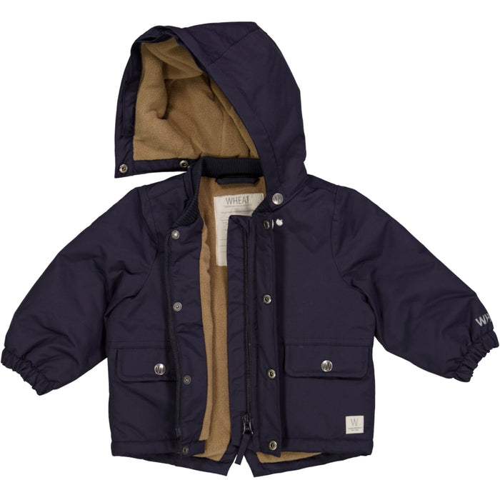 Wheat Outerwear Jacket Lasse Tech Jacket 1020 deep blue
