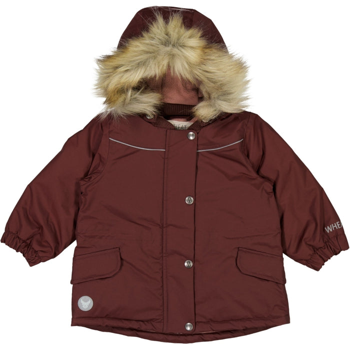 Wheat Outerwear Jacket Mathilde Tech Jacket 2750 maroon