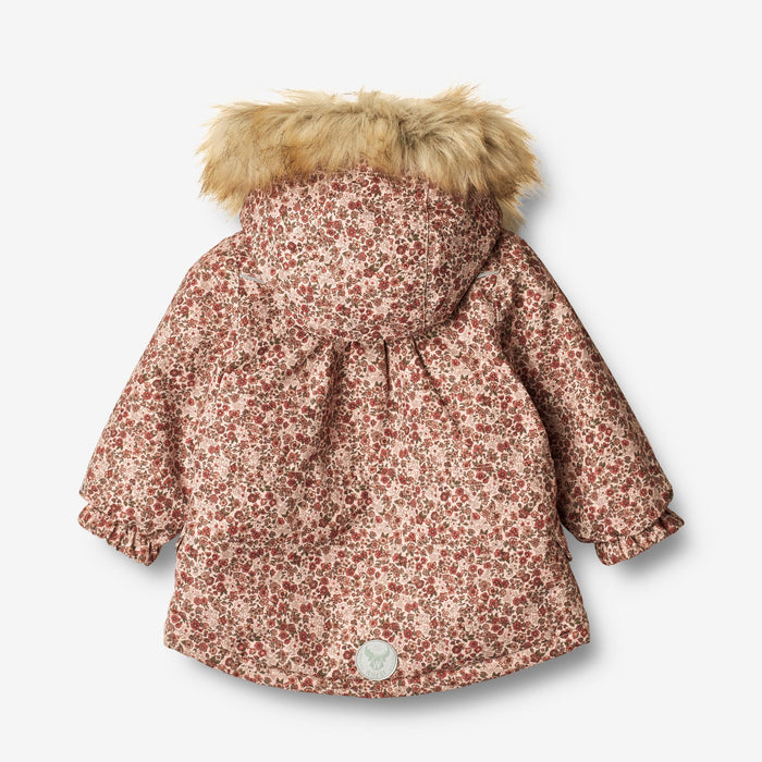 Wheat Outerwear Jacket Mathilde Tech | Baby Jacket 2036 rose dust flowers