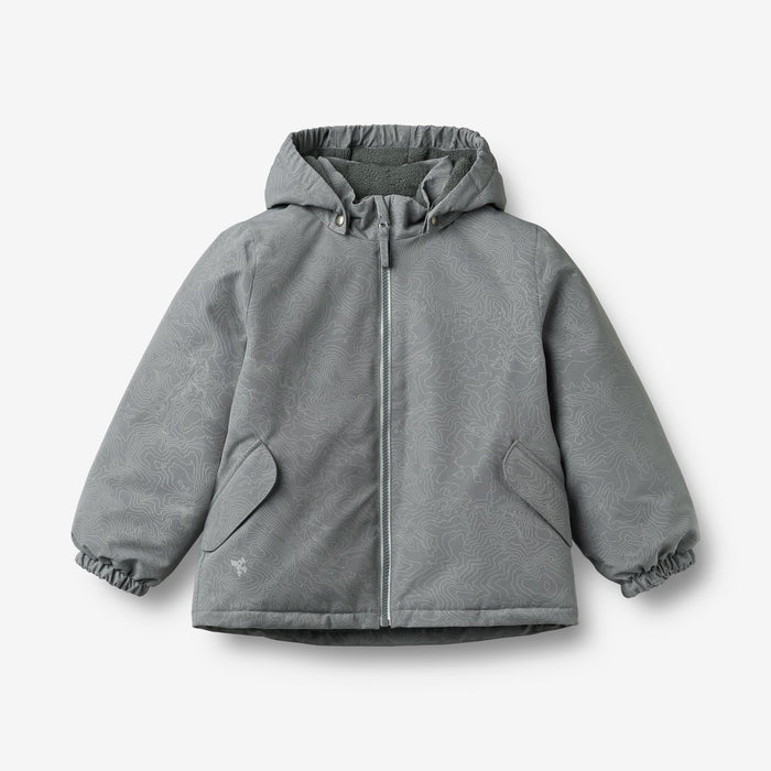 Wheat Outerwear Jacket Svende Jacket 9733 reflective elevation map