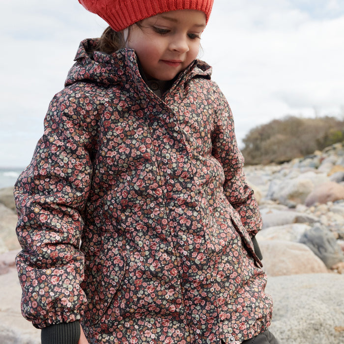 Wheat Outerwear Jacket Tove Tech Jacket 1186 raven wild flowers