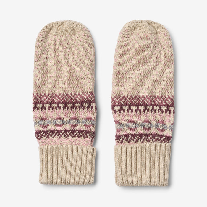 Wheat Outerwear Jacquard Mittens Cotta Accessory 2026 rose