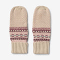 Wheat Outerwear Jacquard Mittens Cotta Accessory 2026 rose
