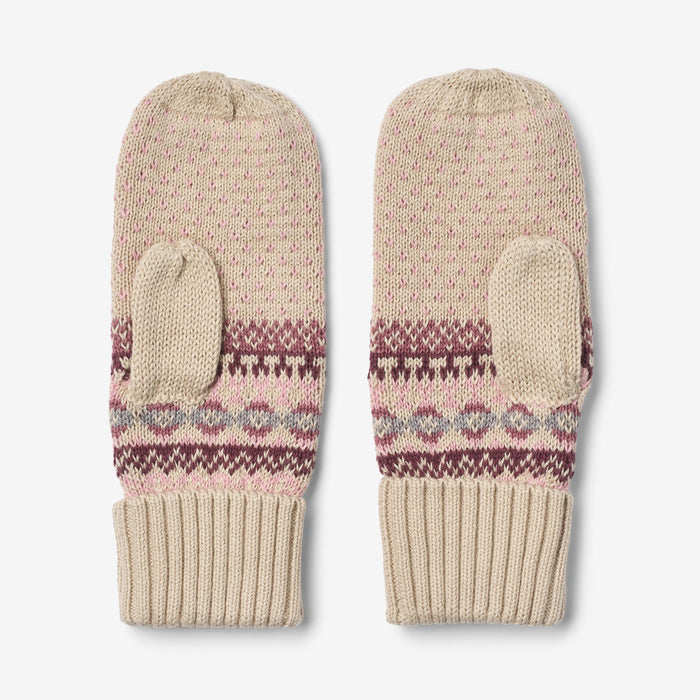 Wheat Outerwear Jacquard Mittens Cotta Accessory 2026 rose