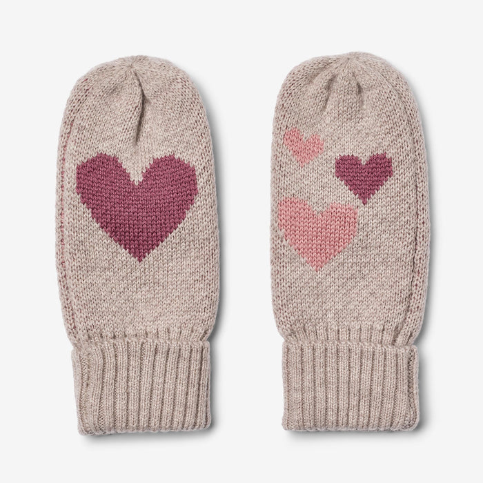 Wheat Outerwear Jacquard Mittens Haansi Accessory 1356 pale lilac