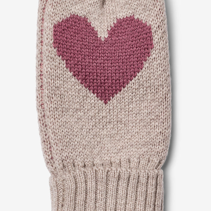 Wheat Outerwear Jacquard Mittens Haansi Accessory 1356 pale lilac