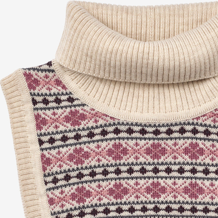 Wheat Outerwear Jacquard Neckwarmer Majo Accessory 3129 eggshell