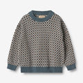 Wheat Main Jacquard Pullover Flores Knitted Tops 1460 stormy weather