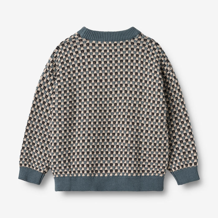Wheat Main Jacquard Pullover Flores Knitted Tops 1460 stormy weather
