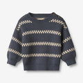 Wheat Main Jacquard Pullover Harlow Pullover 1292 greyblue