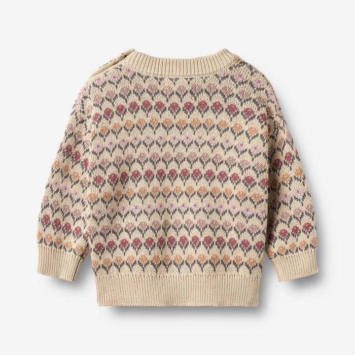Wheat Main Jacquard Pullover Harlow Pullover 3191 offwhite