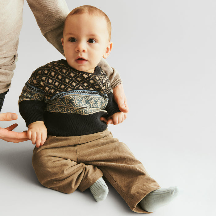 Wheat Main Jacquard Pullover Julius Pullover 1432 navy