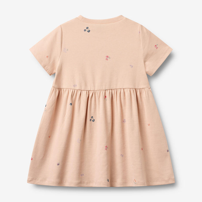 Wheat Main Jersey Dress Anna Dress 2475 rose flowers