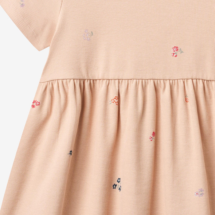 Wheat Main Jersey Dress Anna Dress 2475 rose flowers