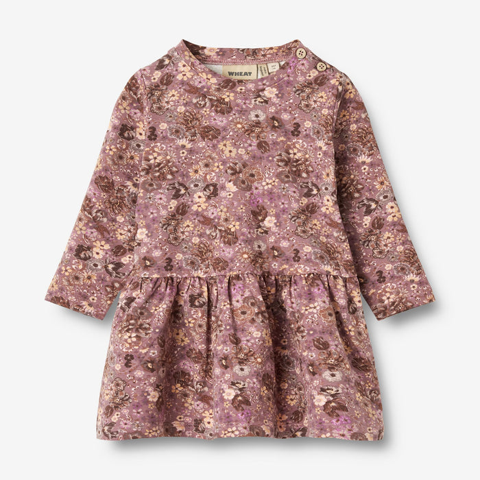 Wheat Main Jersey Dress L/S Bessie Dress 1347 lavender flowers