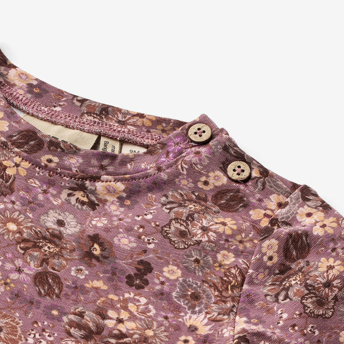 Wheat Main Jersey Dress L/S Bessie Dress 1347 lavender flowers