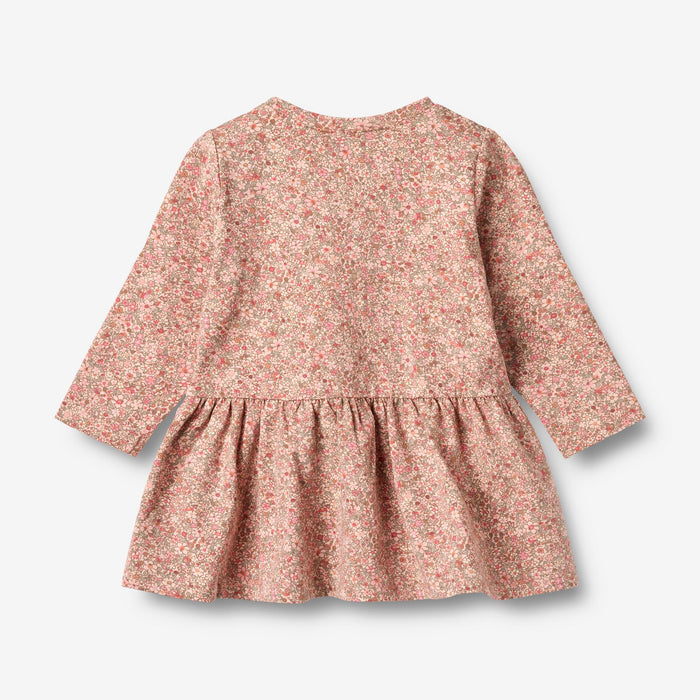 Wheat Main Jersey Dress L/S Bessie Dress 9566 rose dust flower meadow
