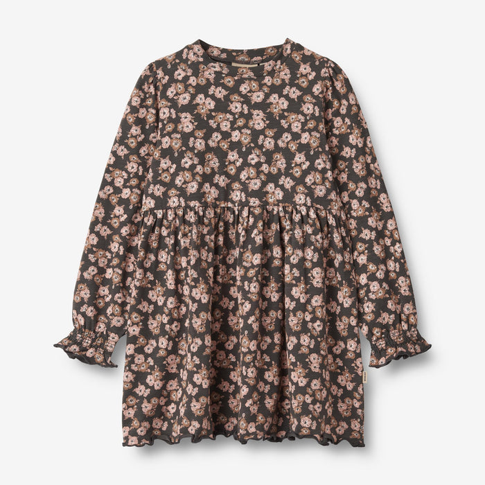 Wheat Main Jersey Dress L/S Eliane Dress 1183 raven anemones