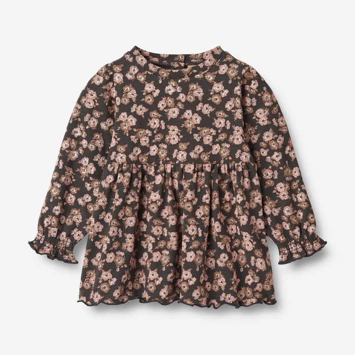 Wheat Main Jersey Dress L/S Eliane Dress 1183 raven anemones
