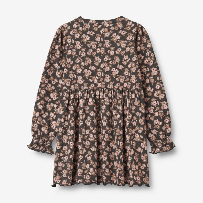 Wheat Main Jersey Dress L/S Eliane Dress 1183 raven anemones