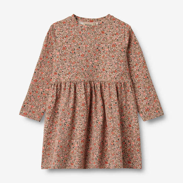 Wheat Main Jersey Dress L/S Sessa Dress 1187 rose flower meadow