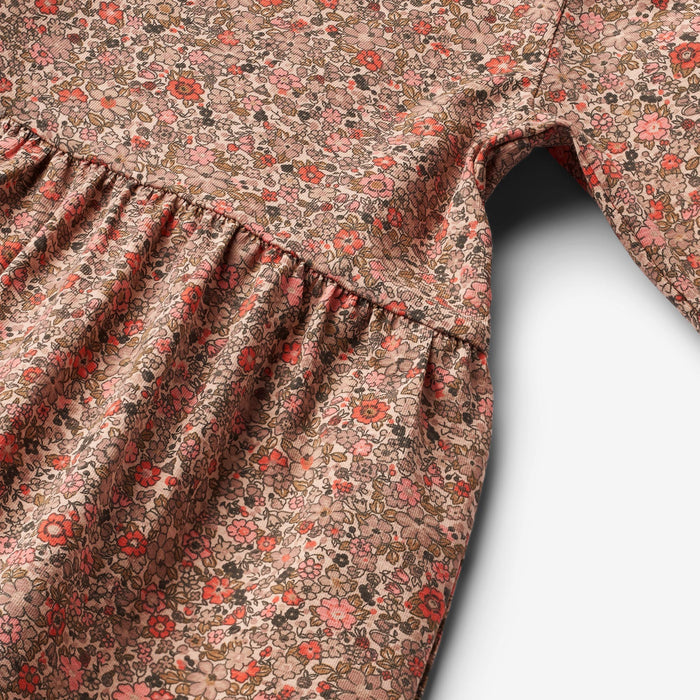 Wheat Main Jersey Dress L/S Sessa Dress 1187 rose flower meadow