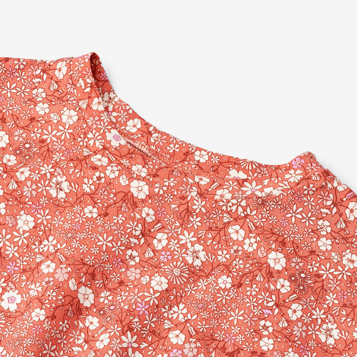 Wheat Main Jersey Dress Maribel Dress 9422 coral flowers