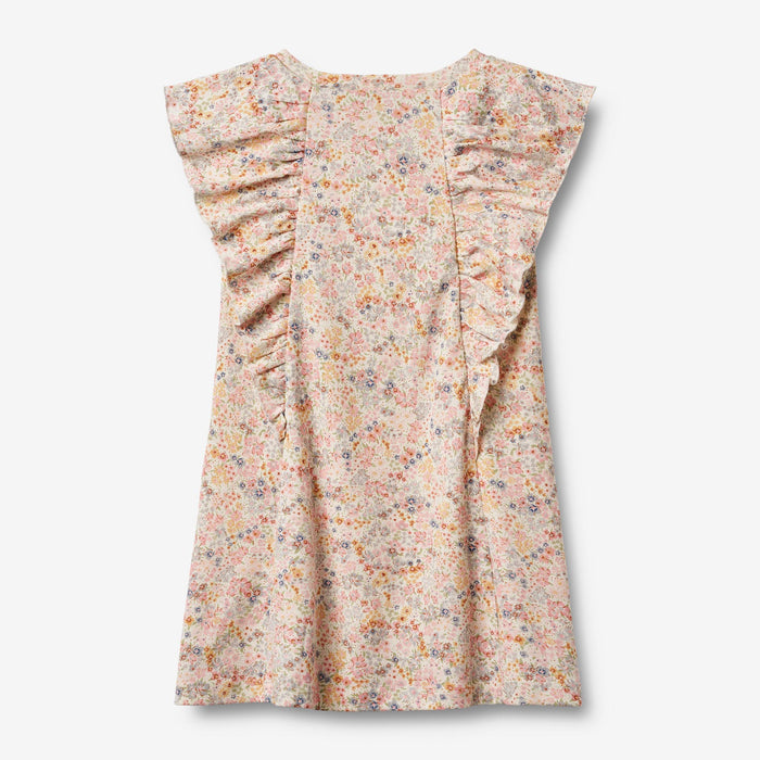 Wheat Main Jersey Dress Ruffle Shirley Dress 9418 bright flowers