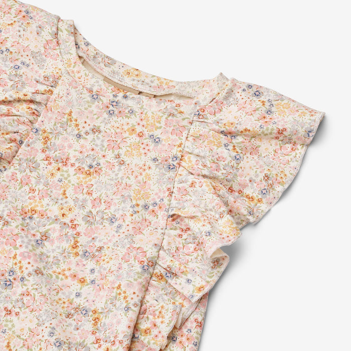 Wheat Main Jersey Dress Ruffle Shirley Dress 9418 bright flowers