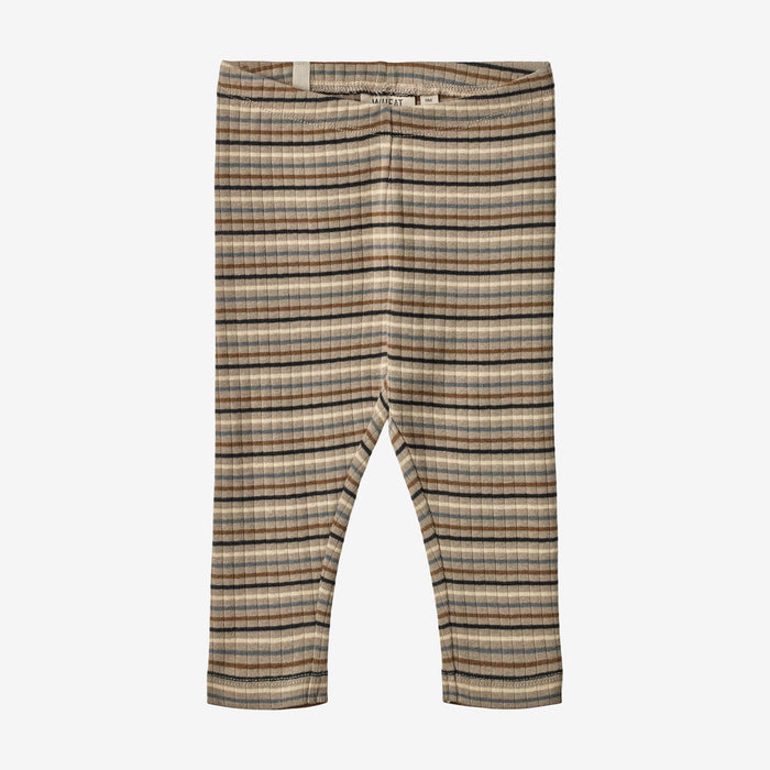 Wheat Main Jersey Leggings Jules | Baby Legging 0181 multi stripe