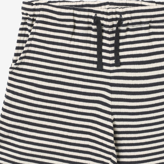 Wheat Main Jersey Shorts Kalle Shorts 9432 navy rib stripe