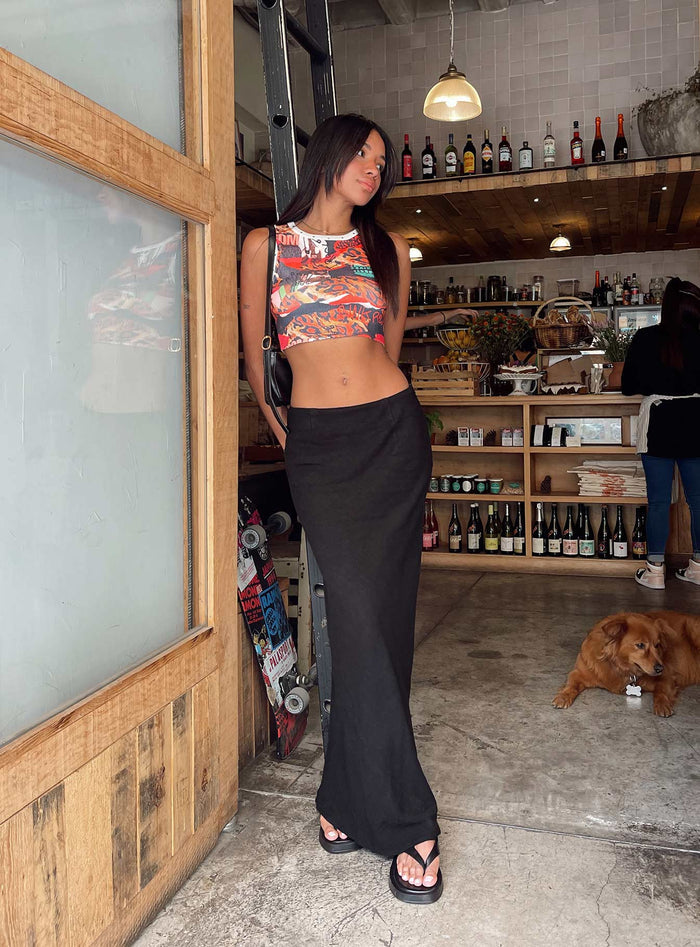 product Jodie Maxi Skirt Black Princess Polly  Maxi