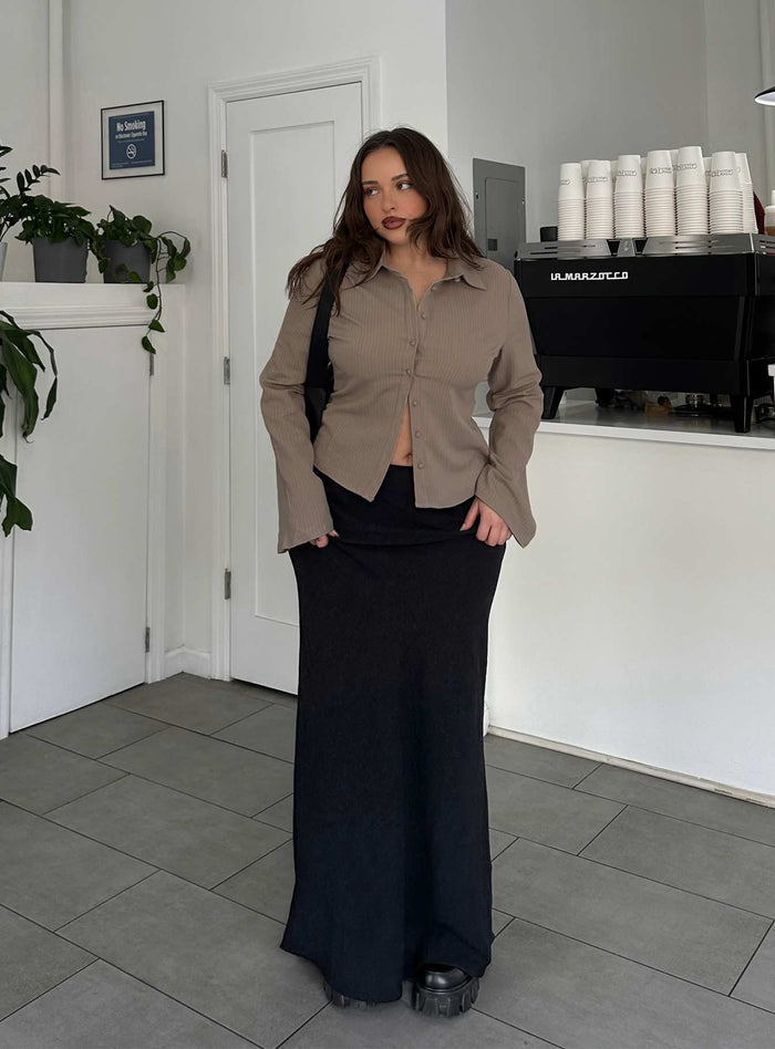 product Jodie Maxi Skirt Black Princess Polly  Maxi