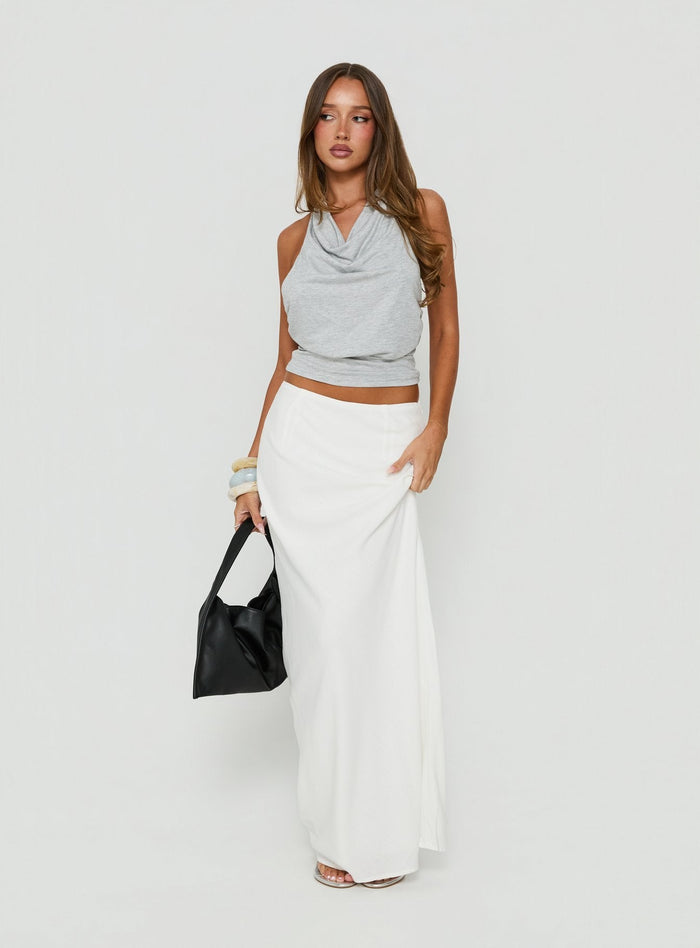 Jodie Maxi Skirt White