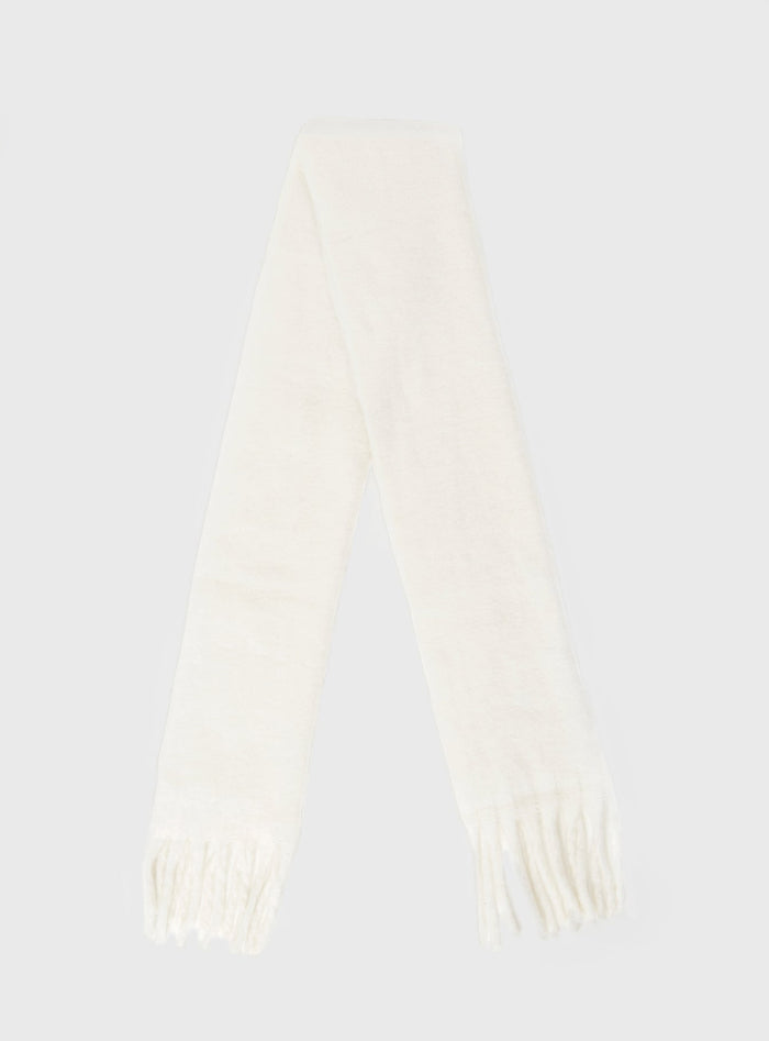 Cream Scarf Soft knit material with good stretch