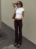 Kinkirk Flared Pants Chocolate