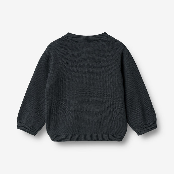 Wheat Main Knit Cardigan Bjørn Cardigan 1432 navy