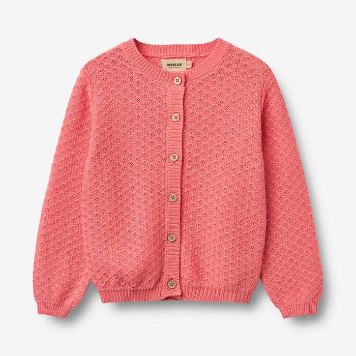 Wheat Main Knit Cardigan Magnella Cardigan 9454 coral